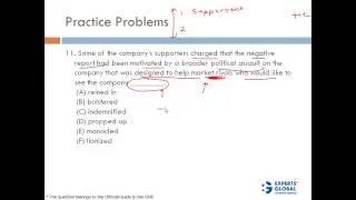 Verbal Session 2 - Text Completion Sentence Equivalence