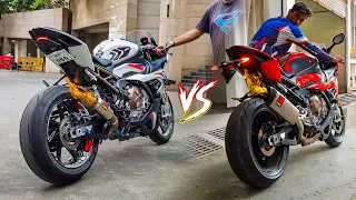 BMW S1000RR Akrapovic Shorty GP VS Evolution Line Full System Exhaust BATTLE 🔥