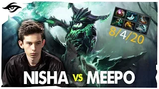 Nisha OD vs MEEPO PICKER // Secret Nisha Ranked gameplay | DotA 2