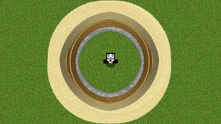 circle in minecraft (no mods)