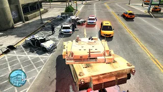 GTA 4 - Abrams Tank Rampage #1