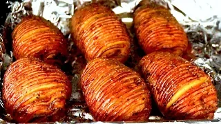 How to make HASSELBACK POTATOES recipe (Baked Potato)