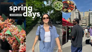 spring days are beautiful | farmer's markets, early mornings & feeling so good in nyc