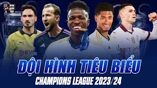 ĐỘI HÌNH XUẤT SẮC NHẤT UEFA CHAMPIONS LEAGUE 2023/24: REAL MADRID ÁP ĐẢO 3 TUYẾN, MBAPPE VẮNG MẶT