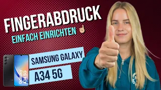 Samsung Galaxy A34 - Fingerabdruck einrichten • 📱 • 👆🏼 • 🔐 • Anleitung | Tutorial