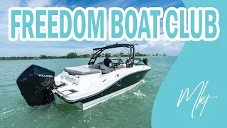 On the Water with Freedom Boat Club  |  Sarasota Florida and Beyond