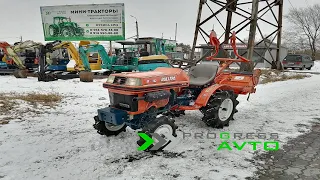 KUBOTA BULLTRA B-10 за 400 000 руб небольшой недорогой японский трактор 4WD почвофреза прогрессавто