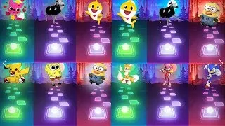 Monkey Dance - Paw Patrol - Pinkfong  | Tiles Hop EDM Rush!