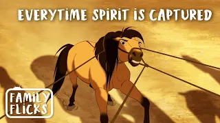 Every time Spirit Gets Captured | Spirit: Stallion of the Cimarron (2002) | Family Flicks