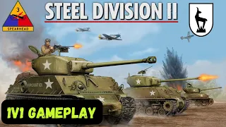 Steel Division II. America vs Germany. 1v1 gameplay.