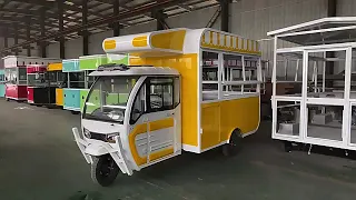 Electric Mobile Catering Vendor Food Tricycle