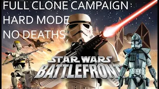 Starwars Battlefront 2004 | Full Clone Campaign | Hard mode No deaths