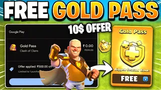 Get FREE Scenery, Skins & Gold Pass with 10$ Special Offer 🤩🔥 | Free Gold pass in Clash of clans |