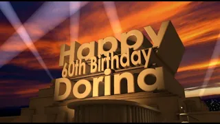 Happy 60th Birthday Dorina