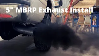 5" MBRP Turbo Back Exhaust Install | 98' 12v Cummins