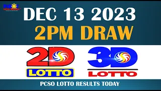 Lotto Result Today 2pm Dec 13 2023 [Swertres Ez2]