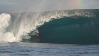 One GIGANTIC Tahitian SLAB With Manea Fabisch (NOT Teahupoo) #bodyboarding #surf #wave #wipeout