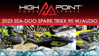 2023 SEA DOO SPARK TRIXX 90 W/AUDIO - MANTA GREEN **360' DETAILED VIEW**