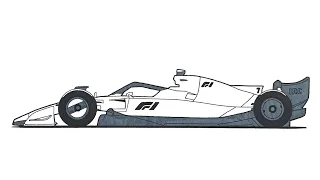 How To Draw Formula 1 Car