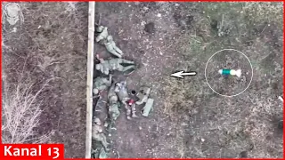 See what the drone has done to the herd of Russians - they’re too tired to move