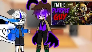 undertale+me, cassidy+??? react to i am the purple guy(especial de halloween)