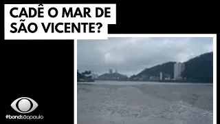 Mar some e encalha barcos no litoral de São Paulo