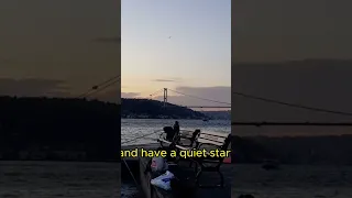 Fishing with a fishing rod in the morning in Istanbul -  Travel  -  Sciencer - Art .