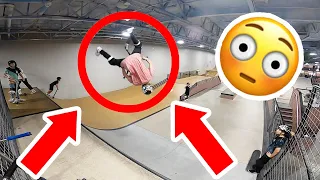 Kid Lands Flair Triple Whip on Scooter *Crazy*