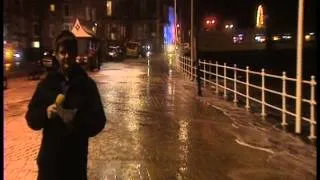 Aberystwyth Promenade storm