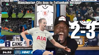 Expressions Oozing reaction to HARRY KANE late goal for Tottenham vs Manchester City 🕺🕺🕺🕺