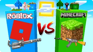 😎ЧАНК МАЙНКРАФТ ПРОТИВ ЧАНК РОБЛОКС! ШЕДИ ЛЕСКА И НУБИК БИТВА MINECRAFT