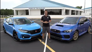 Is the 2020 Honda Civic Type R a BETTER performance car than a Subaru WRX STI Type RA?