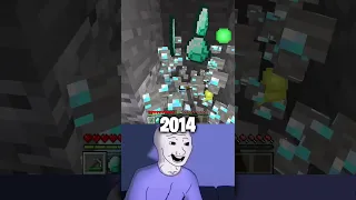 Minecraft: 2014 vs 2023 🥲#shorts