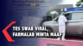 Farmalab Minta Maaf Setelah Hasil Negatif Tanpa Tes Swab di Bandara Viral