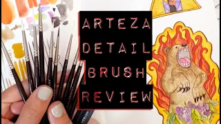 Art Supply Review: Arteza Detail Brushes