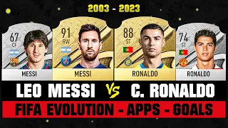 Ronaldo VS Messi FIFA EVOLUTION *CAREER EVOLUTION* 👀🤯 FIFA 04 - FIFA 23