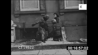 1950s, 1960s USA, Kids Playing on Deprived NYC Block, Gritty