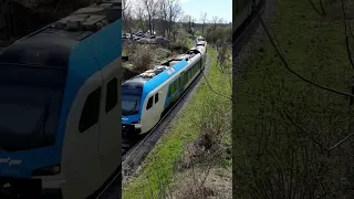 Stadler new passanger train of Slovenian Railways on way to Kamnik #shorts #train #trainspotting