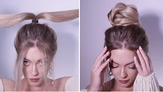 AMAZING VOLUME BUN FOR THIN AND LONG HAIR