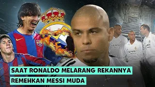 Sempat Diremehkan Para Bintang Madrid !! Inilah yang Dikatakan Ronaldo Nazario Pertama Bertemu Messi