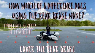 Will Using The Rear Brake Help You Make Those Turns From A Stop? Yes!