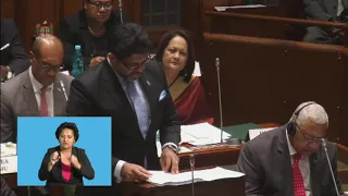 Fijian Minister for Economy delivers the 2019 - 2020 National Budget Address