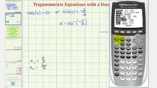 Ex 1: Solve a Trigonometric Equation Using a Double Angle Identity Substitution