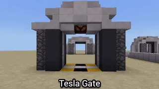 How to Make Tesla Gate - Minecraft
