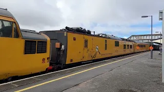 Class 97 Network Rail Measurement Train Departing Llanelli Station - 97303 + 97304 | 7/7/21