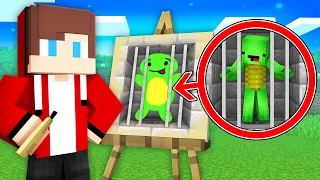 JJ PAINTED The BEST PRISON For Mikey in MAIZEN HEAD in Minecraft Maizen