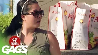 Stealing Customers' Grocery Bags Prank!