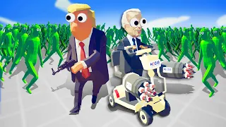 TABS - Trump and Biden vs the ZOMBIE APOCALYPSE in Totally Accurate Battle Simulator