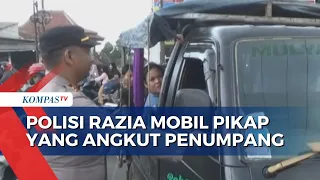 Polisi Gelar Razia Mobil Pikap yang Angkut Penumpang di Jalur Arteri Subang-Bandung