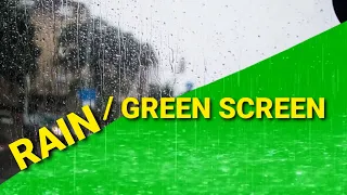 Realistic Chroma Key Rain Effects Green Screen HD - Magic Studio